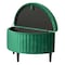 Fabulaxe 32.5 W, 21.5 H, Velvet Fabric on Wooden Frame, Green QI004048.L.GN - alternate 2